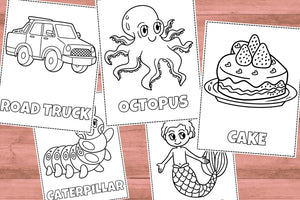 80 Printable Coloring Pages for Kids – Digital Download