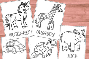 80 Printable Coloring Pages for Kids – Digital Download